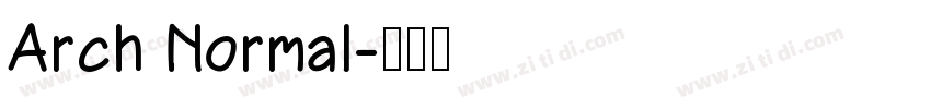 Arch Normal字体转换